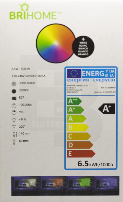 Bombilla LED Smart WiFi con colores seleccionables RGB - Imagen 6