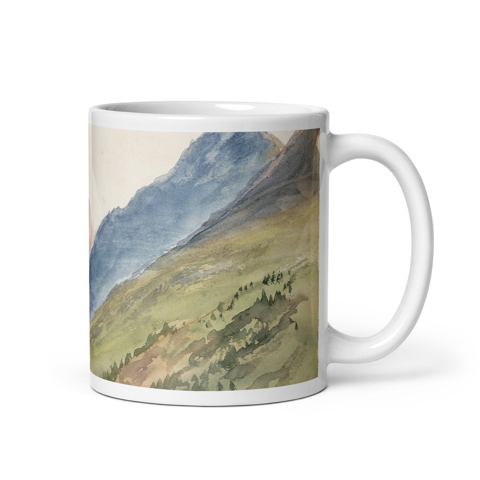 Mountain View at Bormio by John Singer – Taza de Arte - Imagen 2